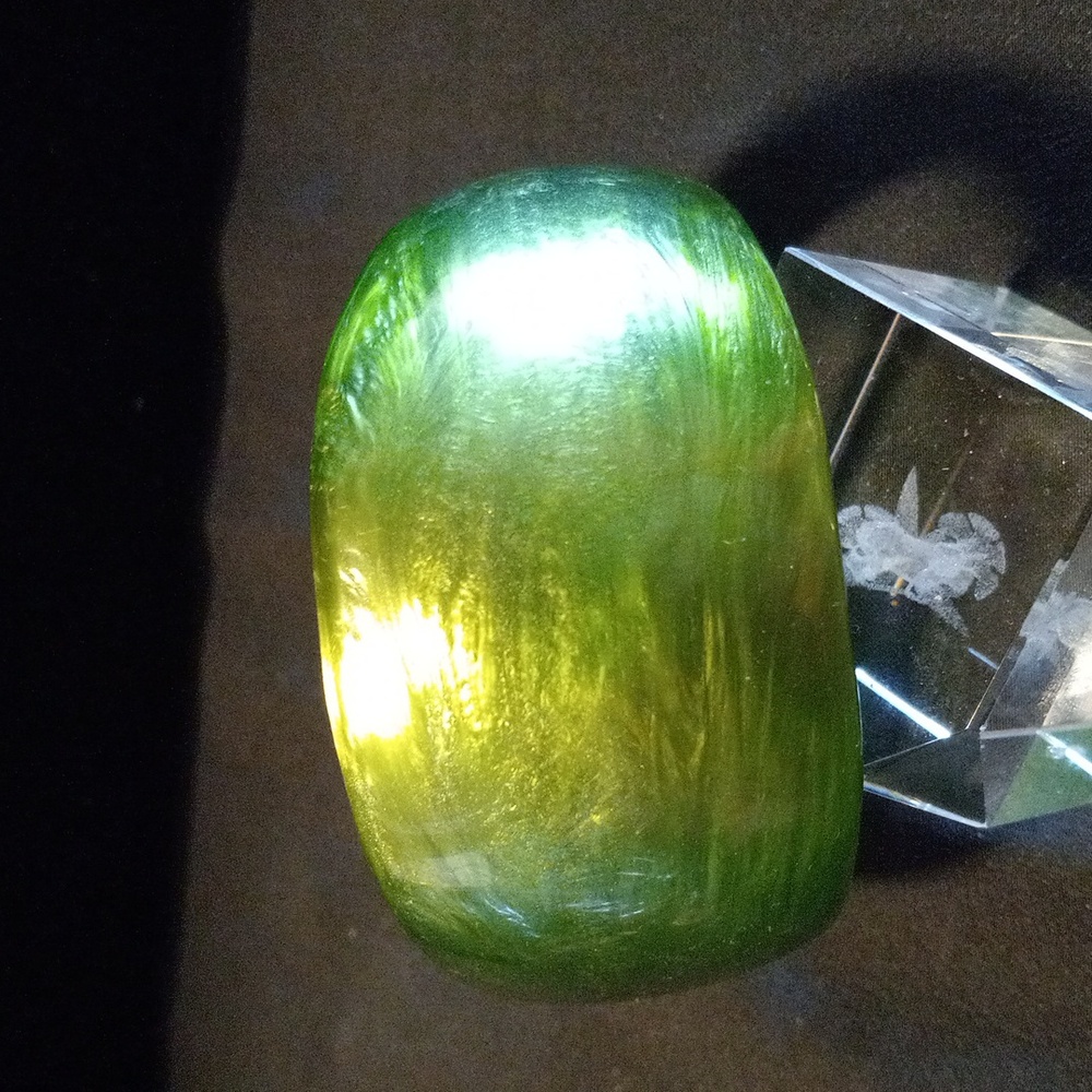 Chunky acrylic Bangle bracelet.